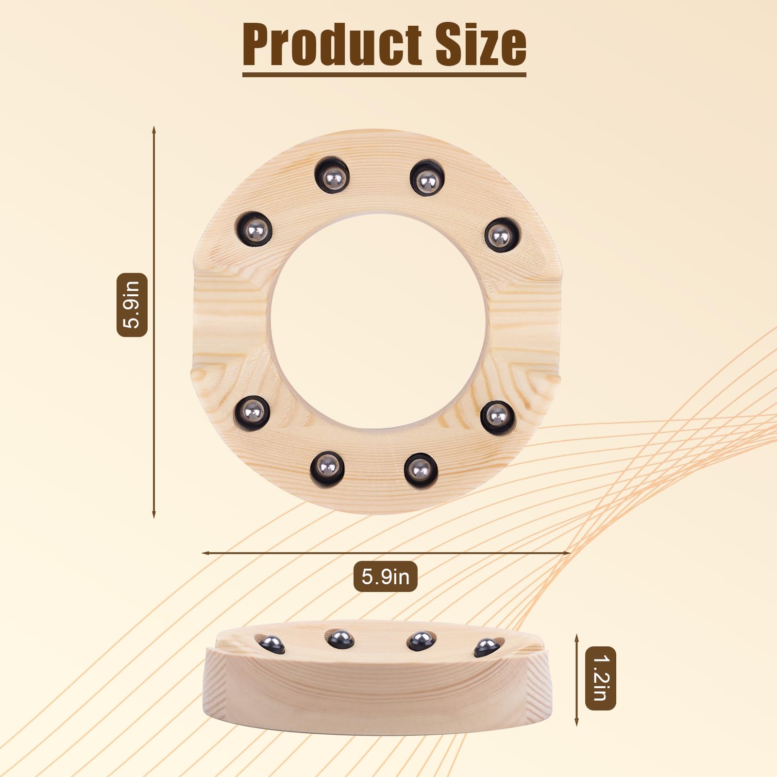 ボウリングボールスピナー Amazon.co.jp: DigNew 木製ボウリングボールスピナー ニス仕上げ – 1