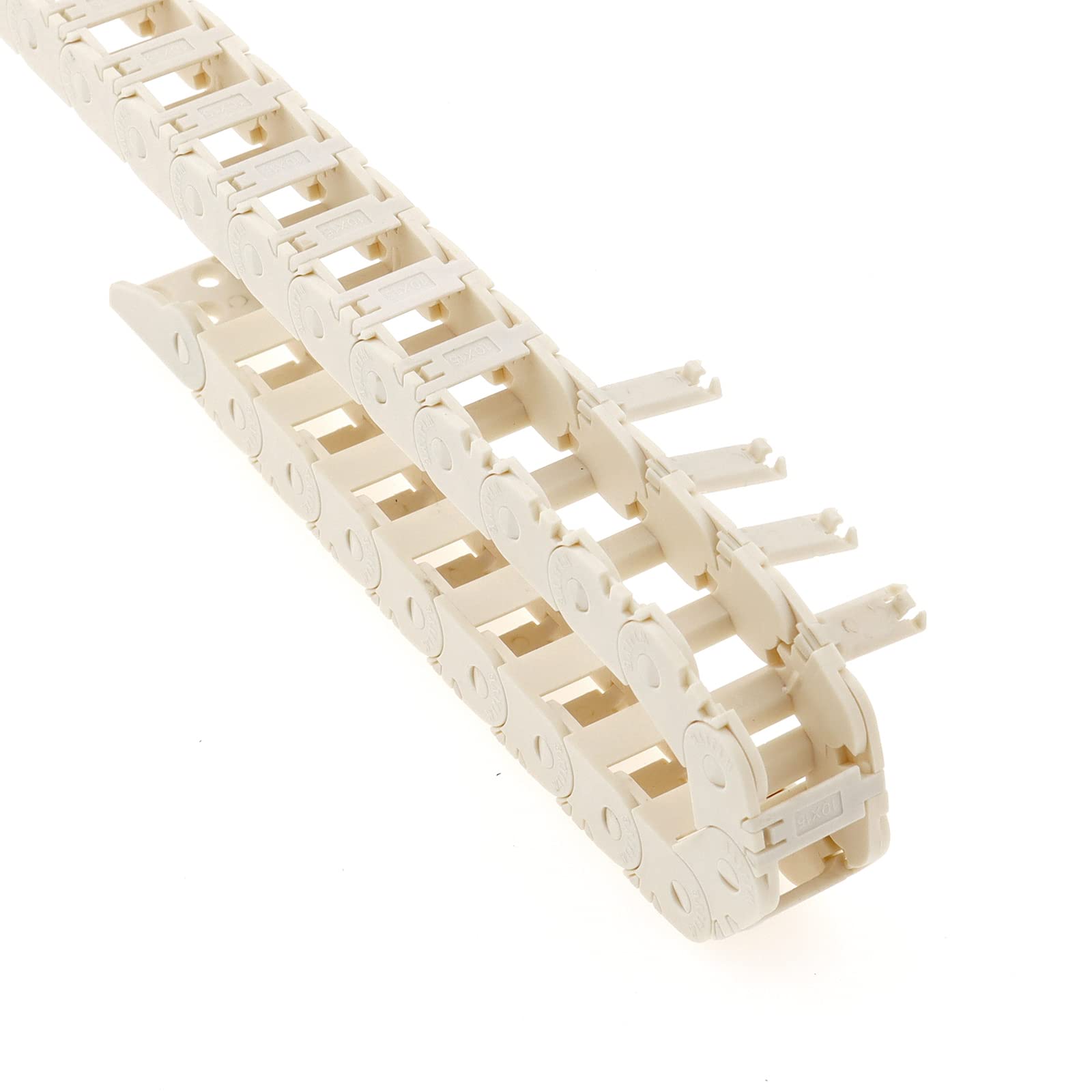 Veekaft 1 m White Open Plastic Cable Drag Chain with Inner