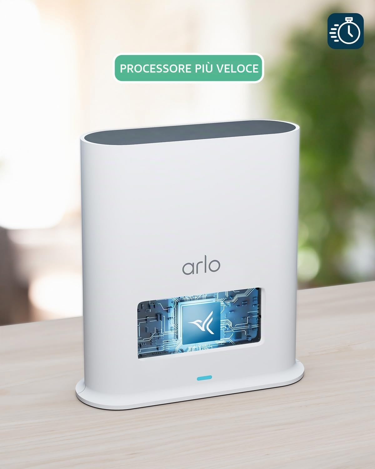 Arlo Stazione Base Smart Hub, Archiviazione Locale - Chiavetta USB, Wi-Fi 2,4 E 5 GHz, SmartHub, Compatibilità Con Telecamera E Videocitofono Arlo, Connettività Apple HomeKit, Cavo Ethernet VMB4540