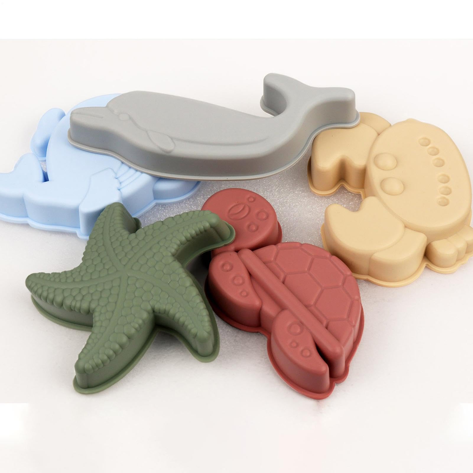 Générique de Plage en Silicone Seau, Pelle et moules Animaux