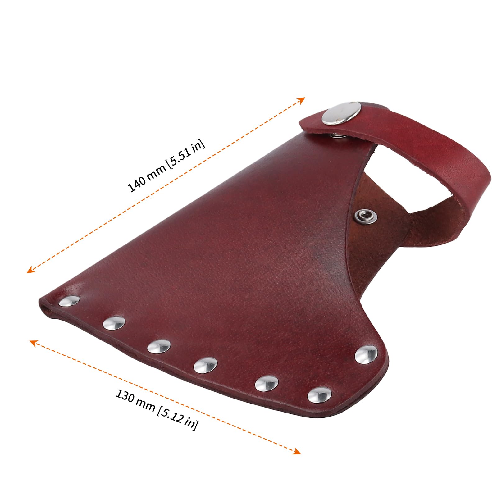 HOZEON 3 PCS Leather Axe Protector, Hatchet Sheath, Axe Head Cover for Outdoor, Camping, Lumberjacks