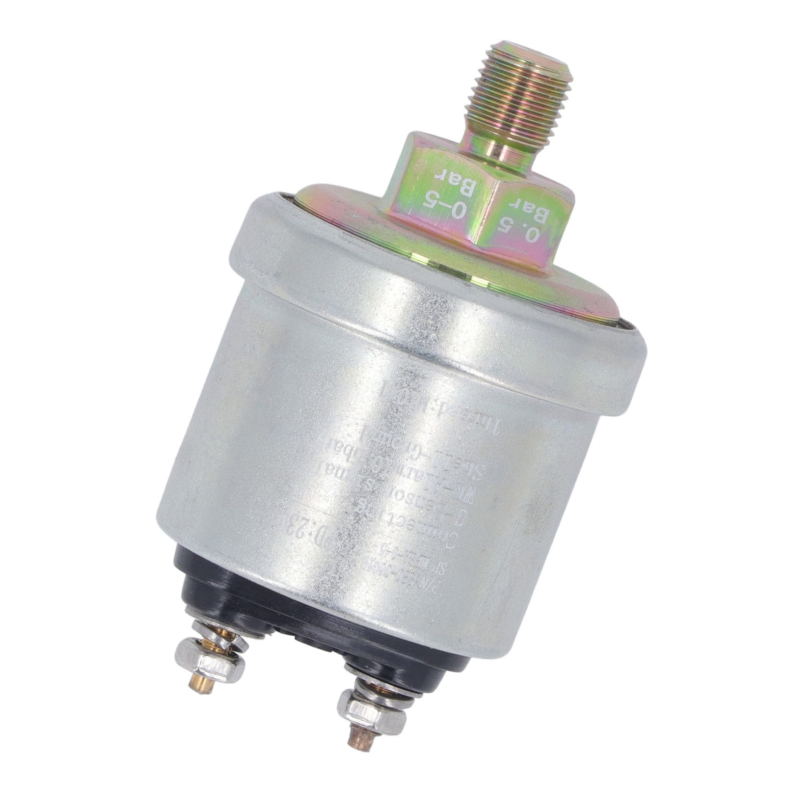 Sensore di Pressione Olio Motore in Ottone, M10x1 Filettatura Maschio 1/8NPT, Alta Pressione 0-5 bar, Resistente al Calore
