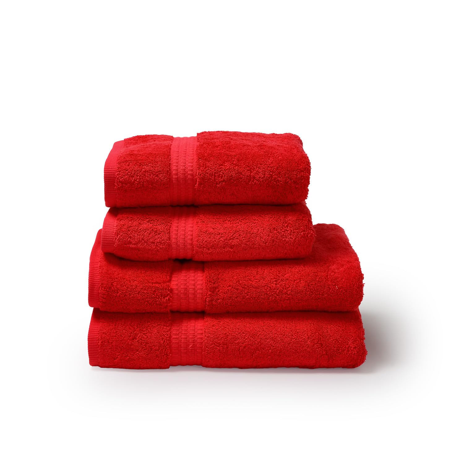 TRAMAS+ Pack 4 Toallas 100% Algodón 700 gr, Lavabo y Ducha