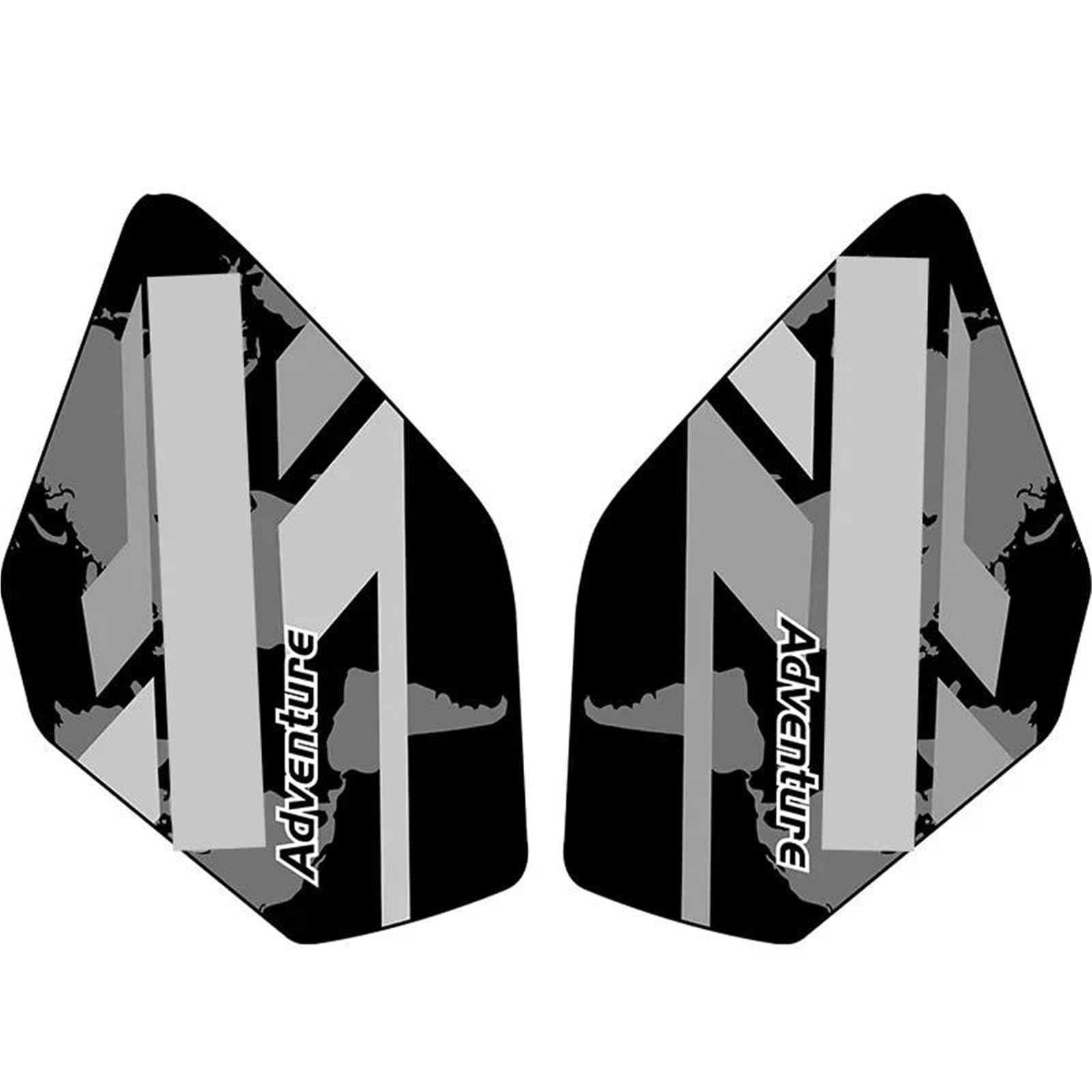 Paraserbatoio Adesivi Per Serbatoio Carburante Laterale Per Suzuki V Strom V-Strom Vstrom DL250, Adesivi Per Serbatoio Benzina, Emblemi, Adesivi Protettivi Tank Pad Adesivo(Titanio,X-2)