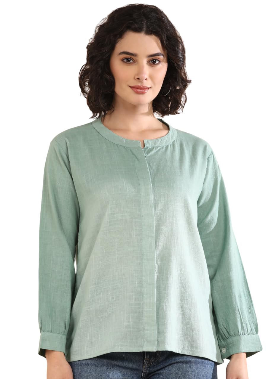 maaesa Women Solid Cotton Top-picture-53