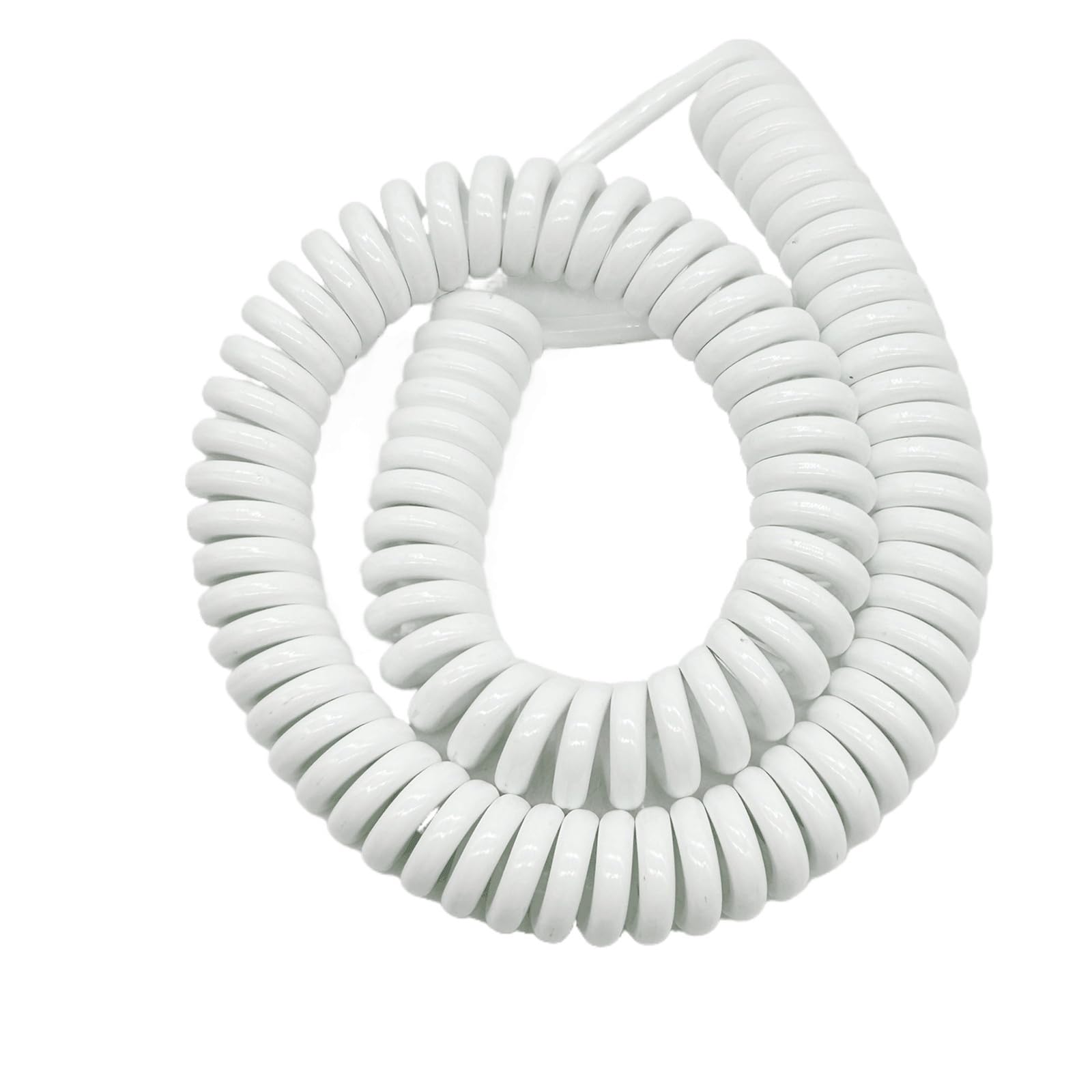 PULaif Spring Spiral Cable, 0.75mm2 18AWG Retractable Spiral Electric Cord 3 Meters PU Outdoor 2/3/4 Cores(4 Cores)