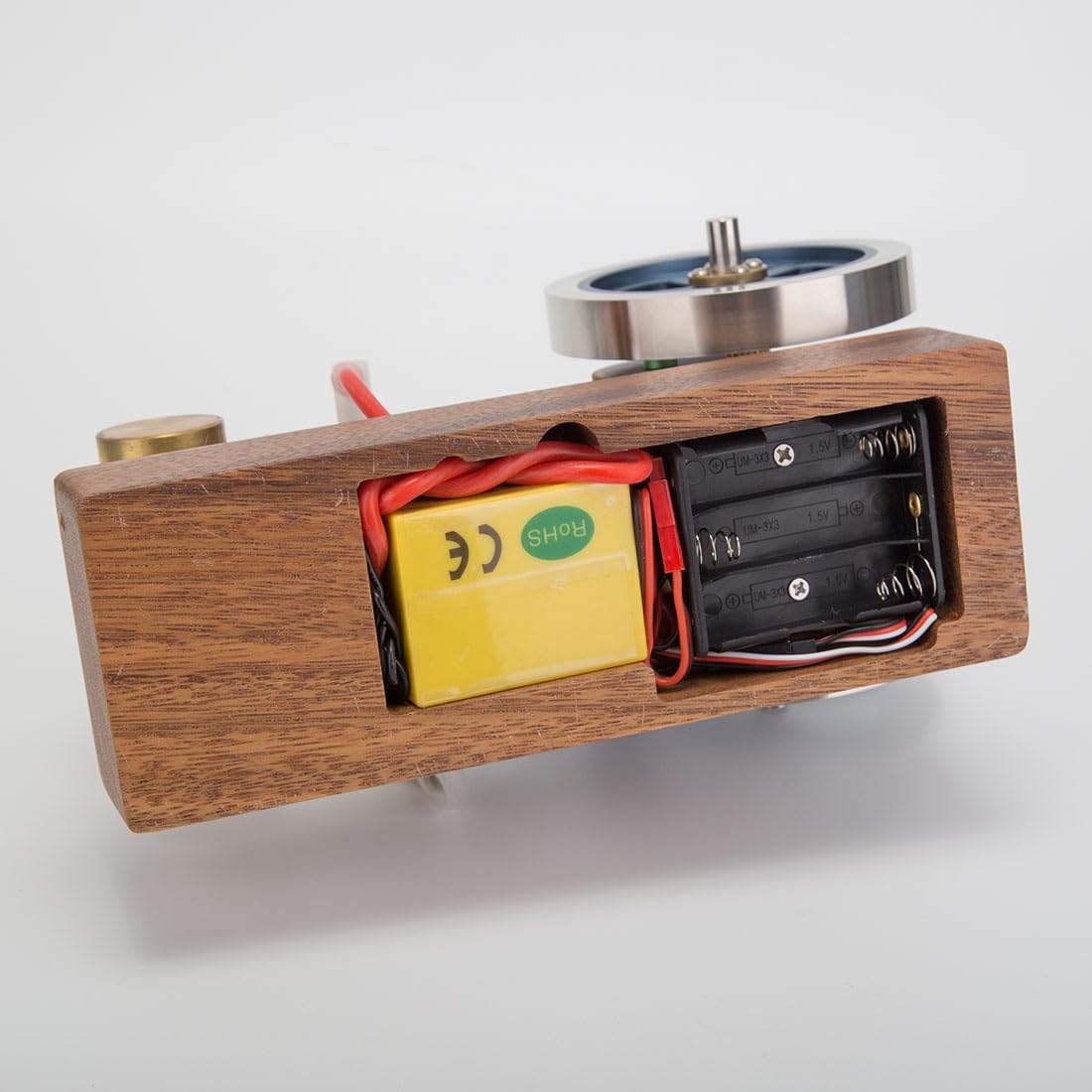 CreativeBlocker Dampfmaschine Funktionsfähig | 4-Takt-Metallmotormodell für Erwachsene, Hit & Miss Motorenmodelle, Mini 6cc motor modell, Experimentierkasten Wissenschaft Geschenk (RTR/Blau)
