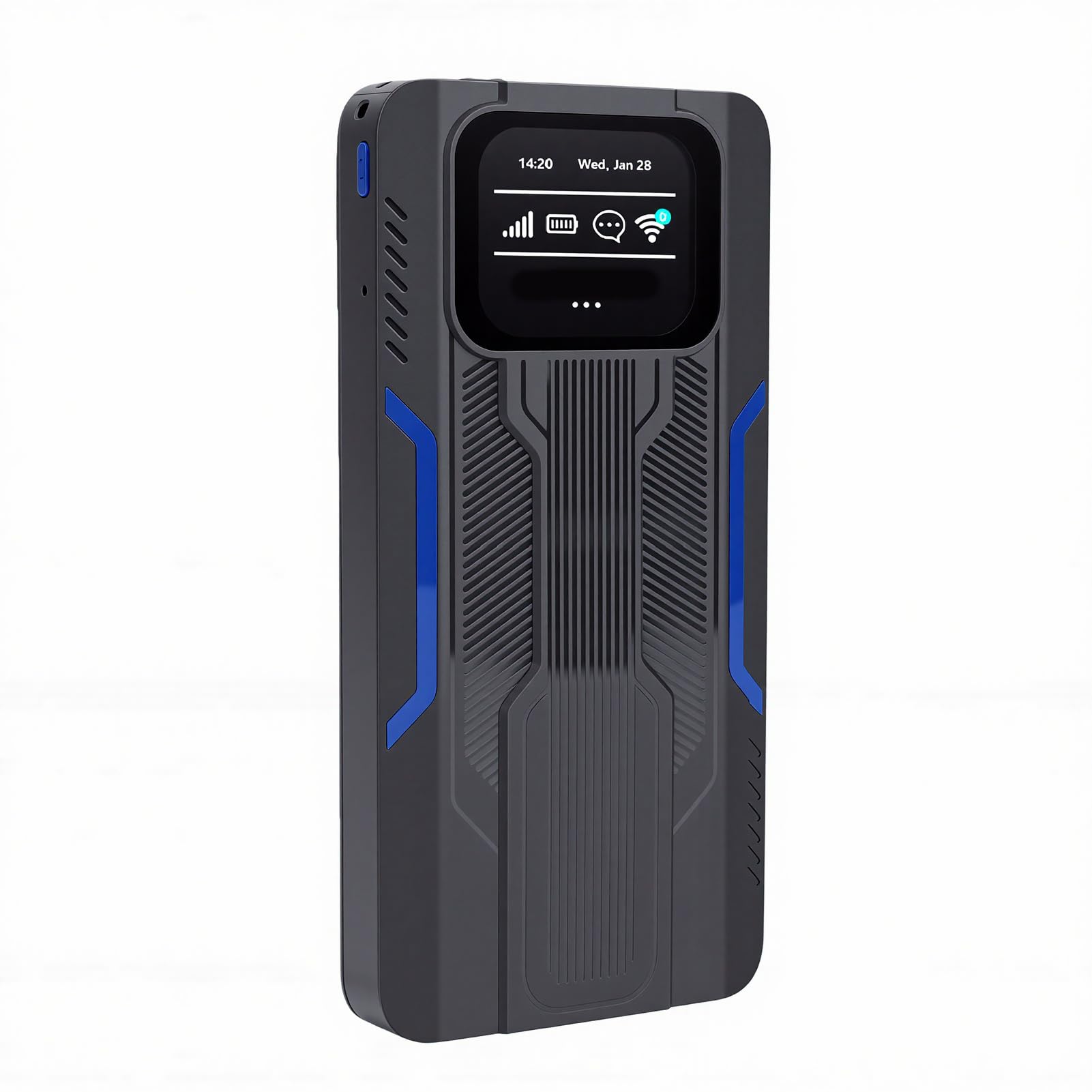 Hotspot Mobile 4G LTE, Router WiFi con Supporto per 10 Dispositivi Connessi, Display LCD, Batteria Integrata da 10000 MAh, Rete Privata per Viaggi di Gruppo, Viaggi in Auto e