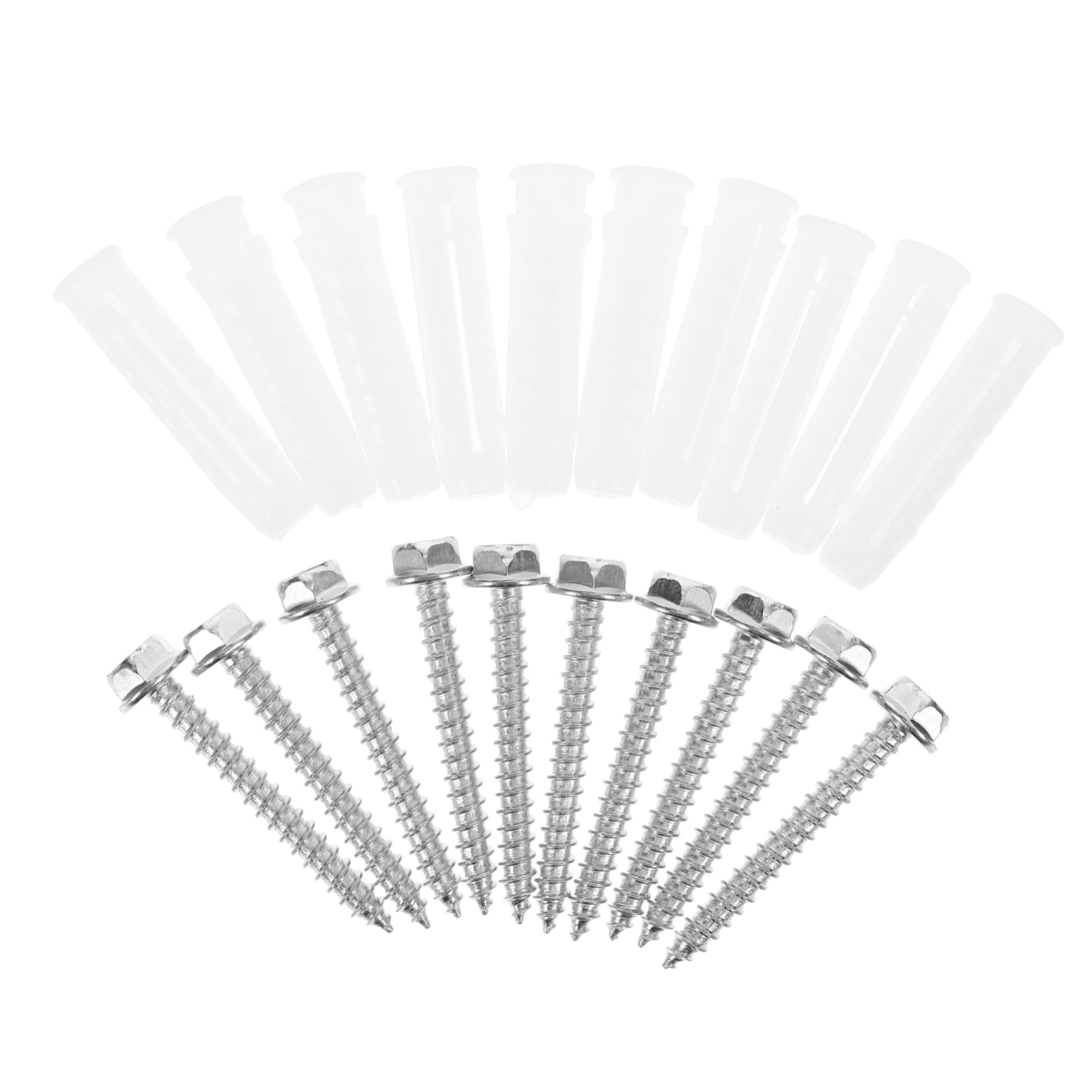 SOLUSTRE 50 Juegos De Accesorios De Montaje De Tv Clavos Para Colgar Fotos Anclajes De Pared De Yeso Tornillos De Hormigón Anclajes De Pared De Alta Resistencia Anclajes De Tornillo