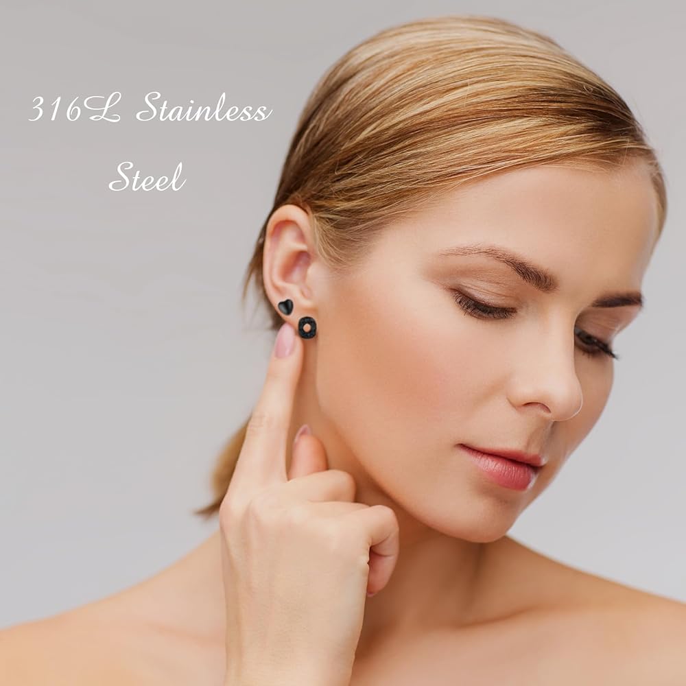 Amazon.com: BBTO 24 Pairs Stud Earrings Crystal Pearl Earring Set