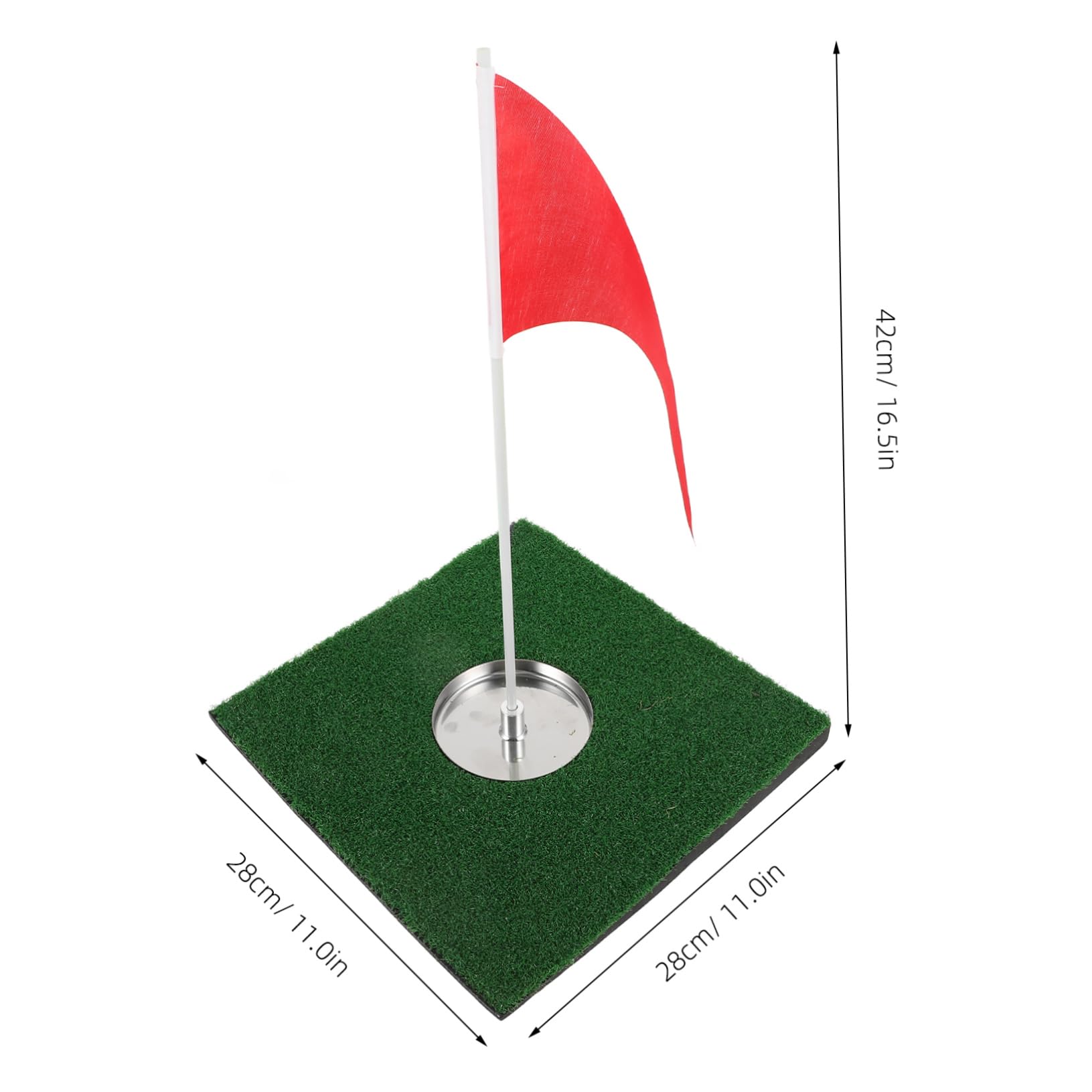 BESPORTBLE Practice Hole Cup Set Regulation Size Indoor Putting Hole Cup Golf Training Aid Portable and Compact