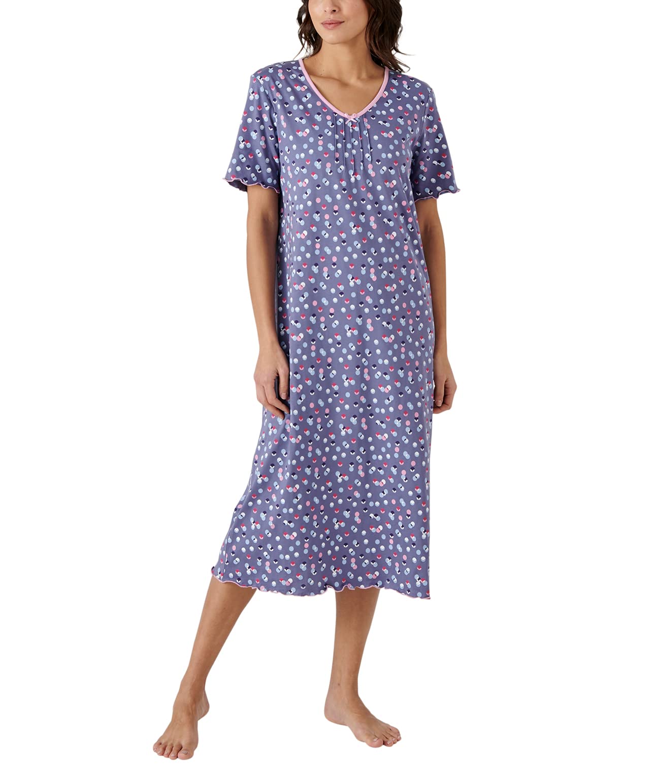 DamartWomen's Lot De 2 Chemises De Nuit Jersey Manches Courtes Bed Jacket (pack of 2)