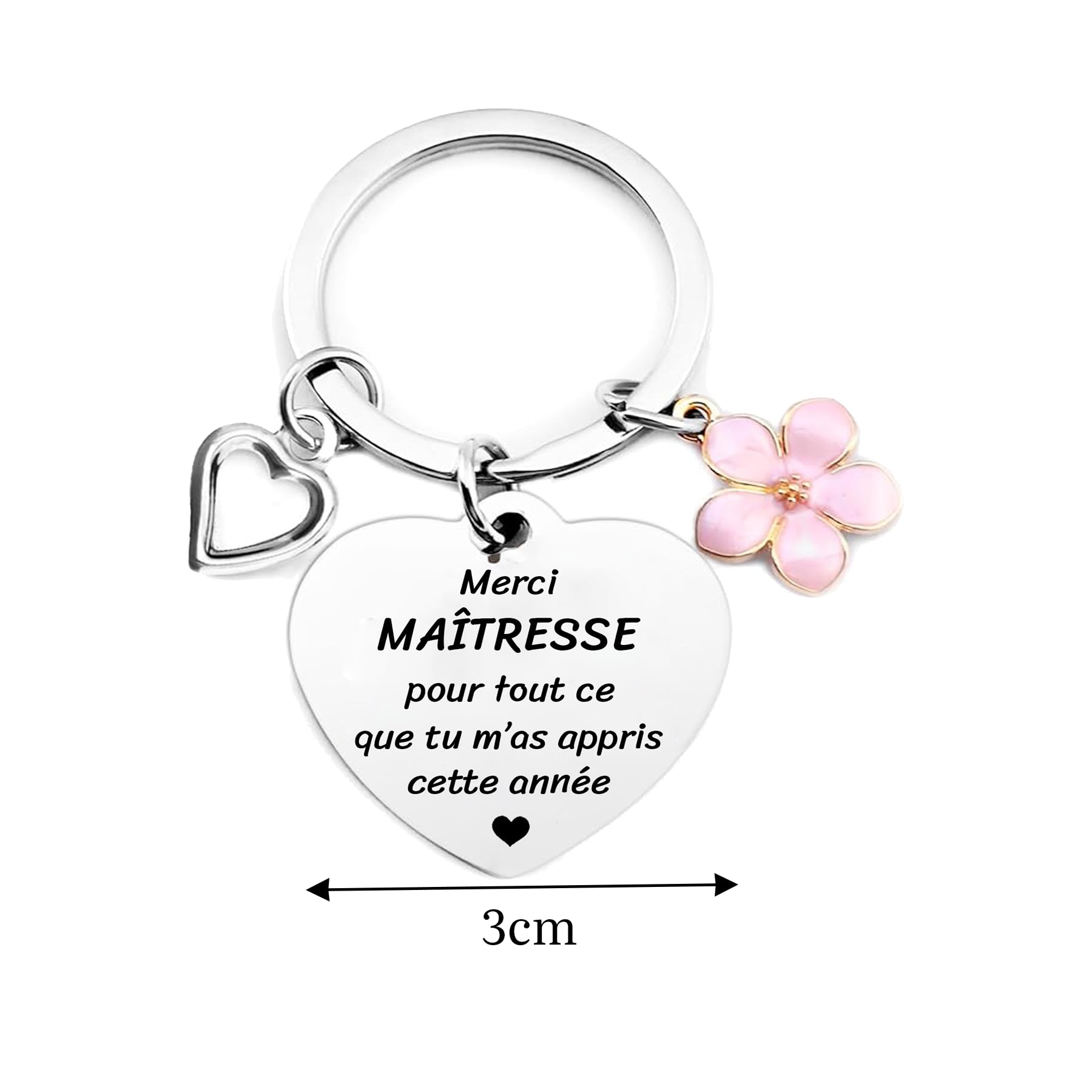 Cadeau Maitresse Sac Tote Bag Maitresse Trousse de Maquillage Porte Clé Maitresse Cadeau d'École Fin d'Année Fin d'Année Noël
