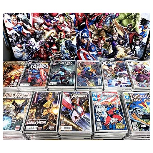 Premium Comic Books Gift Pack - 24 Collection - MARVEL ONLY - Superheroes Comics Grab Bag