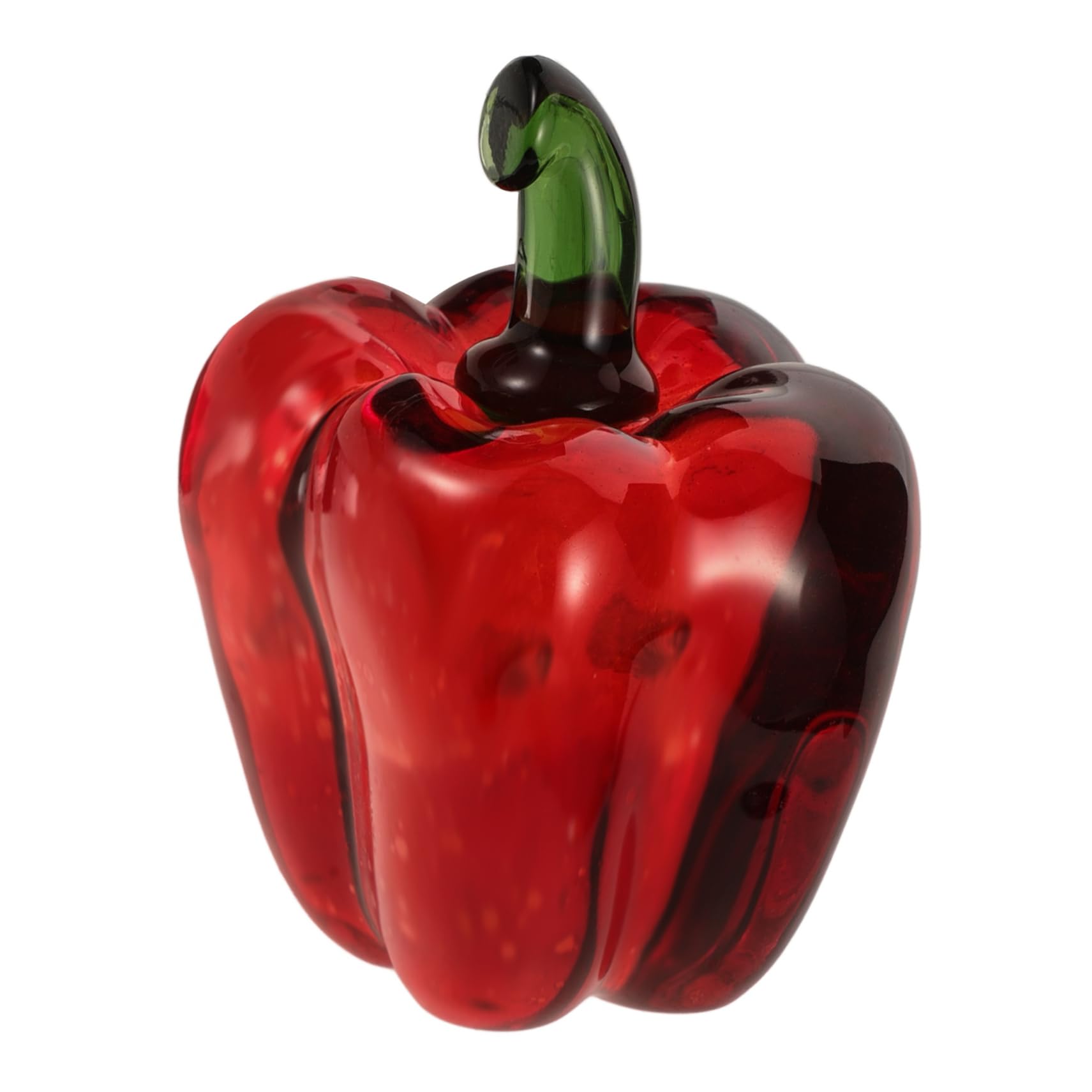 TOPBATHY 5 Pz Ornamenti di di cristallo Centrotavola statua di peperoncino artificiale peperoni ornamento di peperoncino di cristallo ornamento decorativo di peperoncino rosso