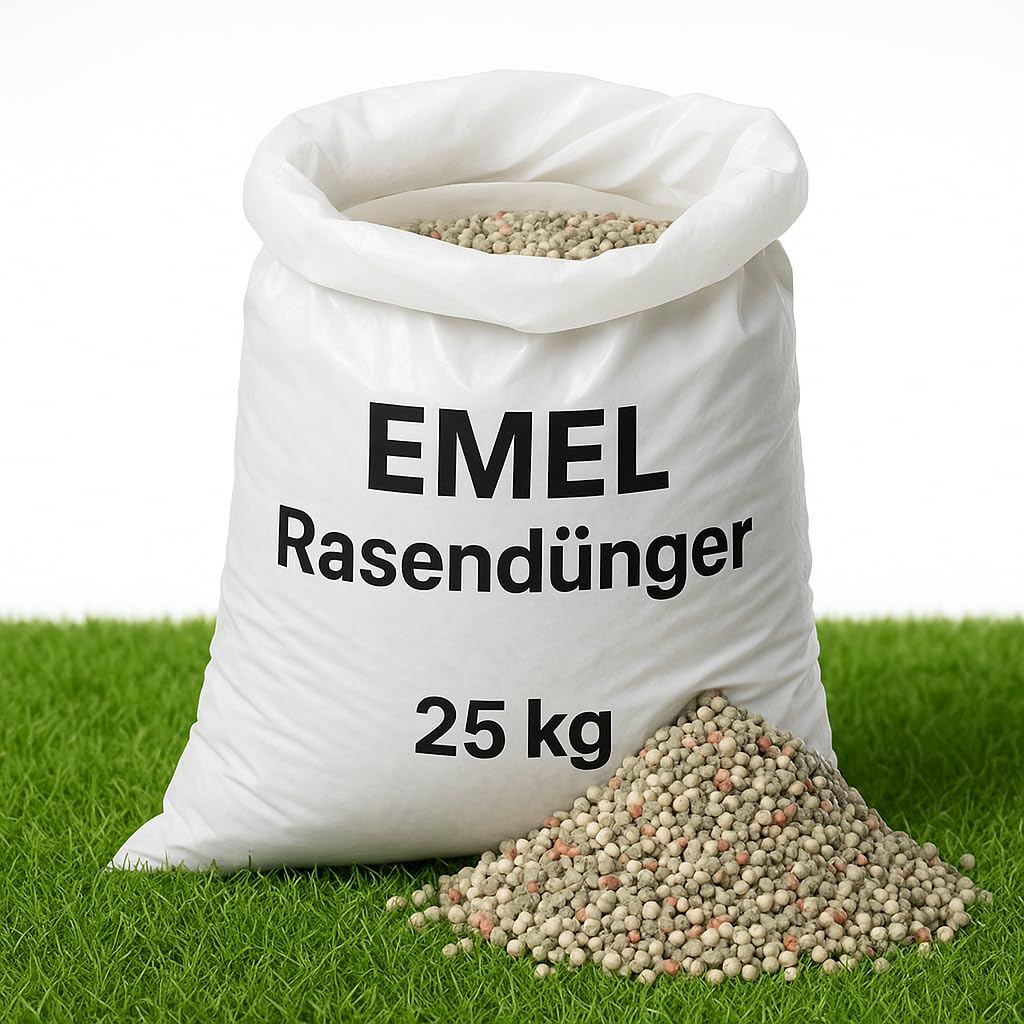 EMEL Rasendünger 25 kg Premium NPK 15/10/17/4 Dünger Gartendünger