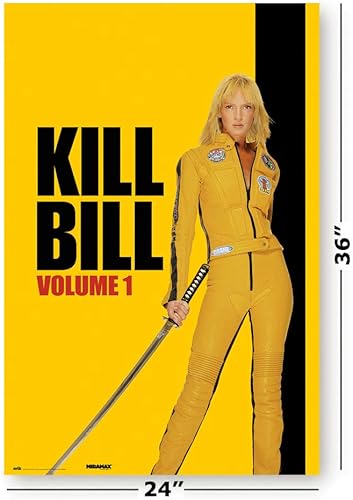 Miniatura 2 de POSTER STOP ONLINE Kill Bill Volume 1 - Póster de película (estilo regular, mamba negra y katana) (tamaño 24 x 36)