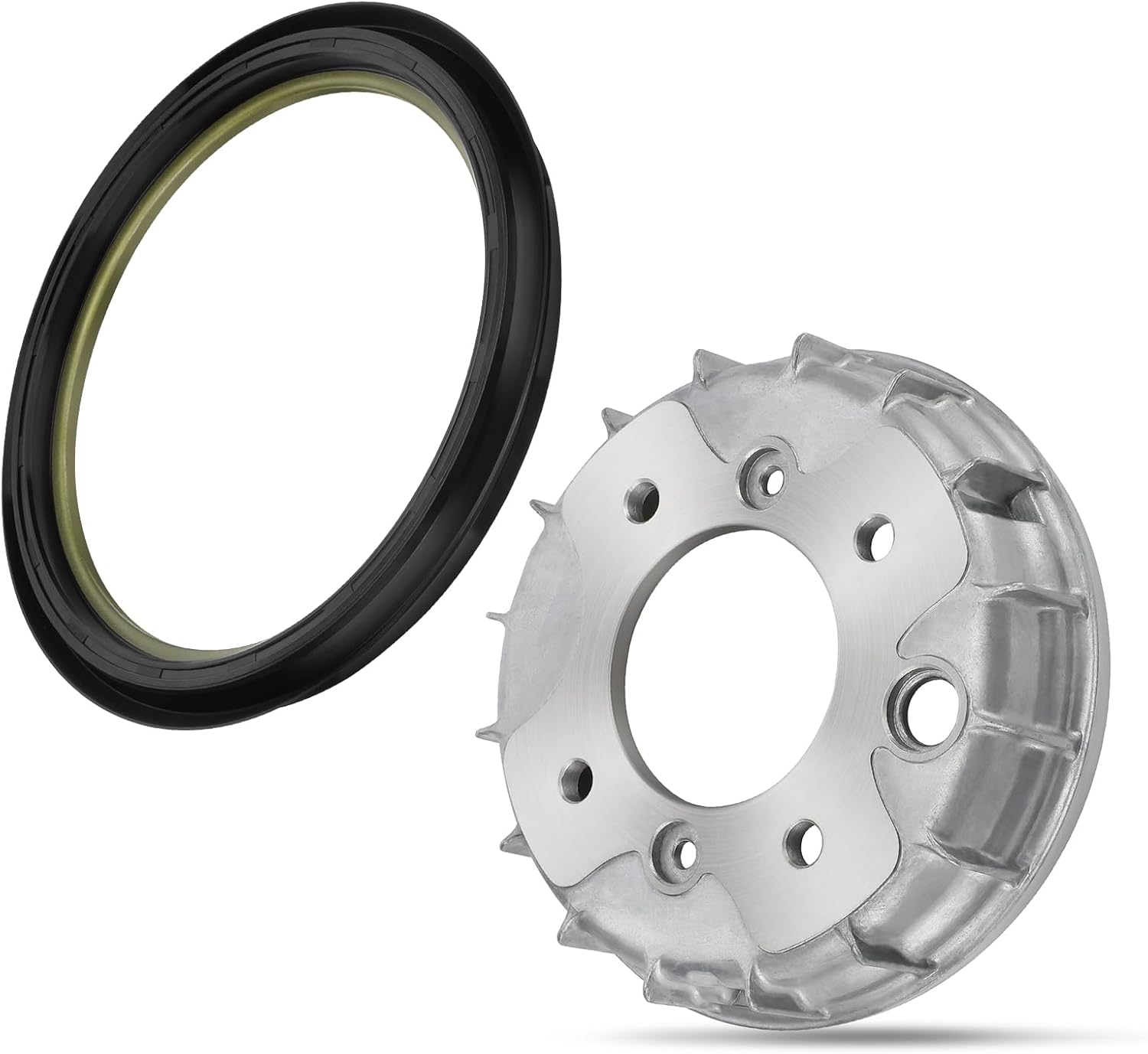 M MATI Front Brake Drum & Dust Seal for Honda Foreman 400 TRX400FW Foreman 450 TRX450FE/FM Rancher 350 4x4 TRX350FE/FM Rancher 400 TRX400FA/FGA Rincon 650 TRX650FA/FGA Rubicon 500 TRX500FA/FGA