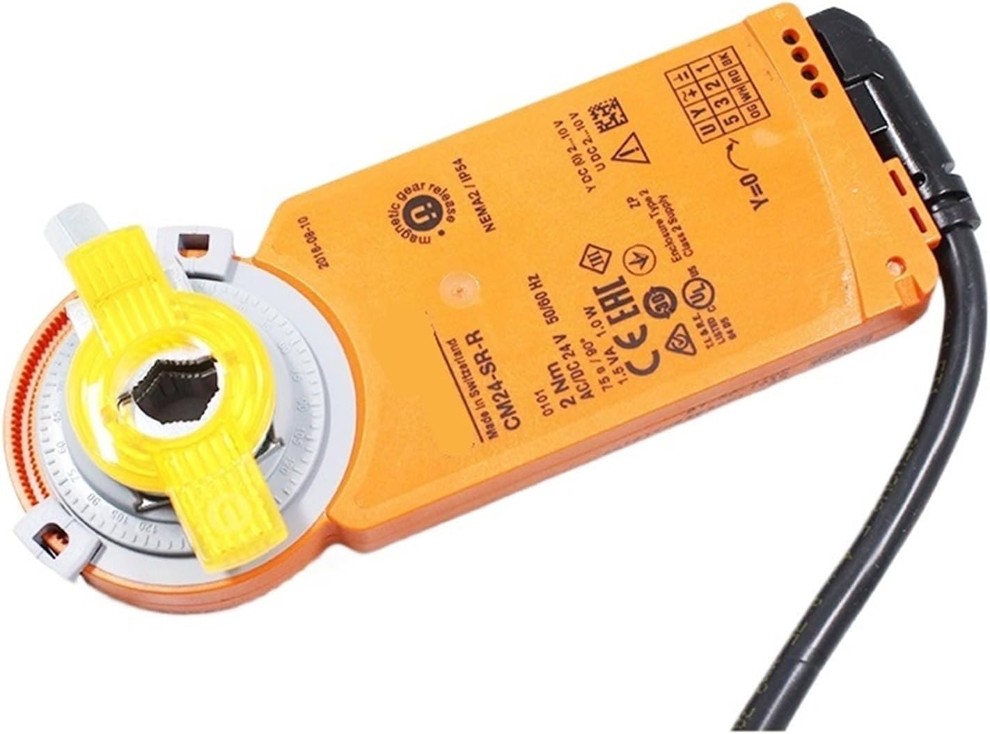 2NM CM24-SR-R CM24-SR-L AC24V DC24V Modulating Damper Actuator for Adjusting Dampers with Position Feedback(CM24-SR-R)