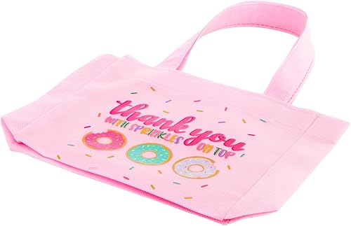Miniatura 9 de BLUE PANDA - Paquete de 24 bolsas de donas - Bolsas de regalo con temática de donas rosadas para cumpleaños de niñas, baby shower, eventos