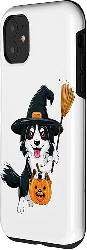 Miniatura 8 de iPhone 14 Pro Border Collie Halloween Witches Costume For Lover Dog Case