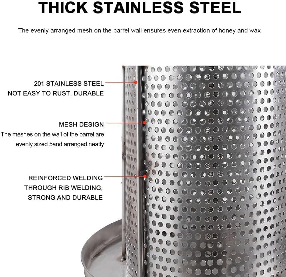 Presse-miel manuel durable en acier inoxydable de qualité