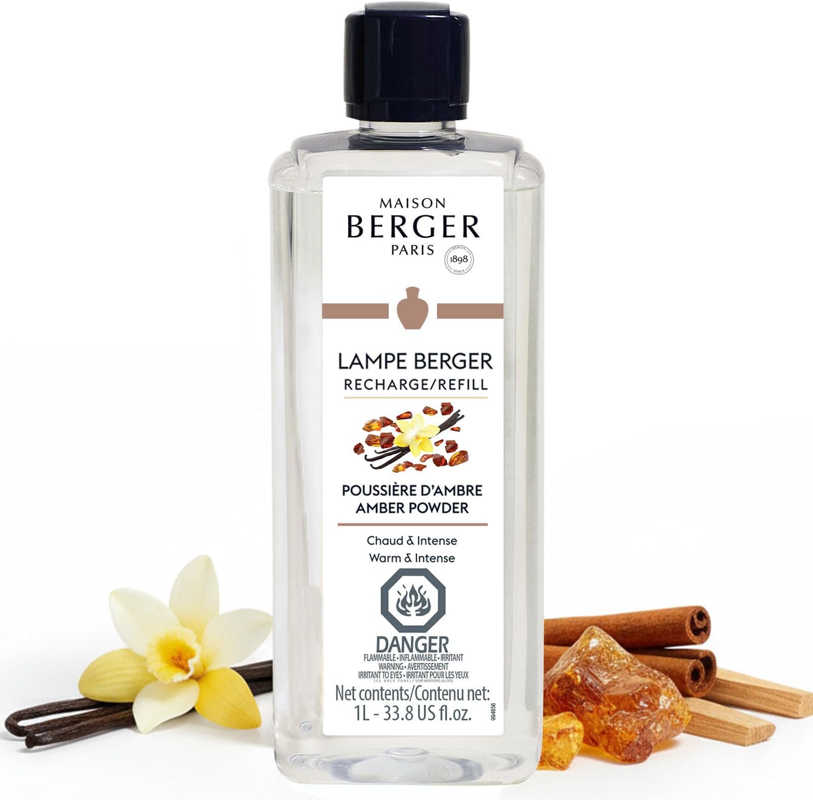 Lampe Berger Fragrance, 33.8 Fluid Ounce, Amber Powder by Lampe Berger