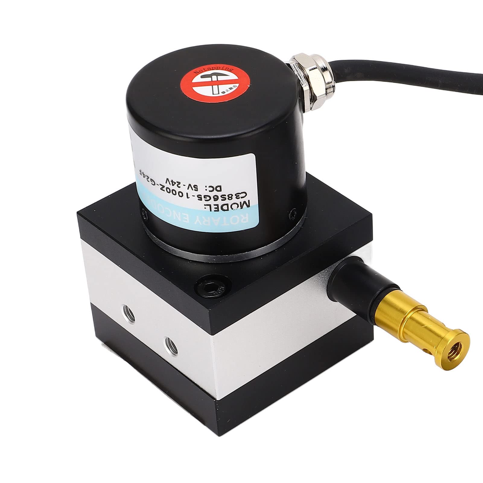 Codeur à fil de traction, plage de 10 à 1 200 mm Codeur à câble incrémental Linéarité de 0,25% FS Mesure de déplacement linéaire DC8-24 V pour cylindre