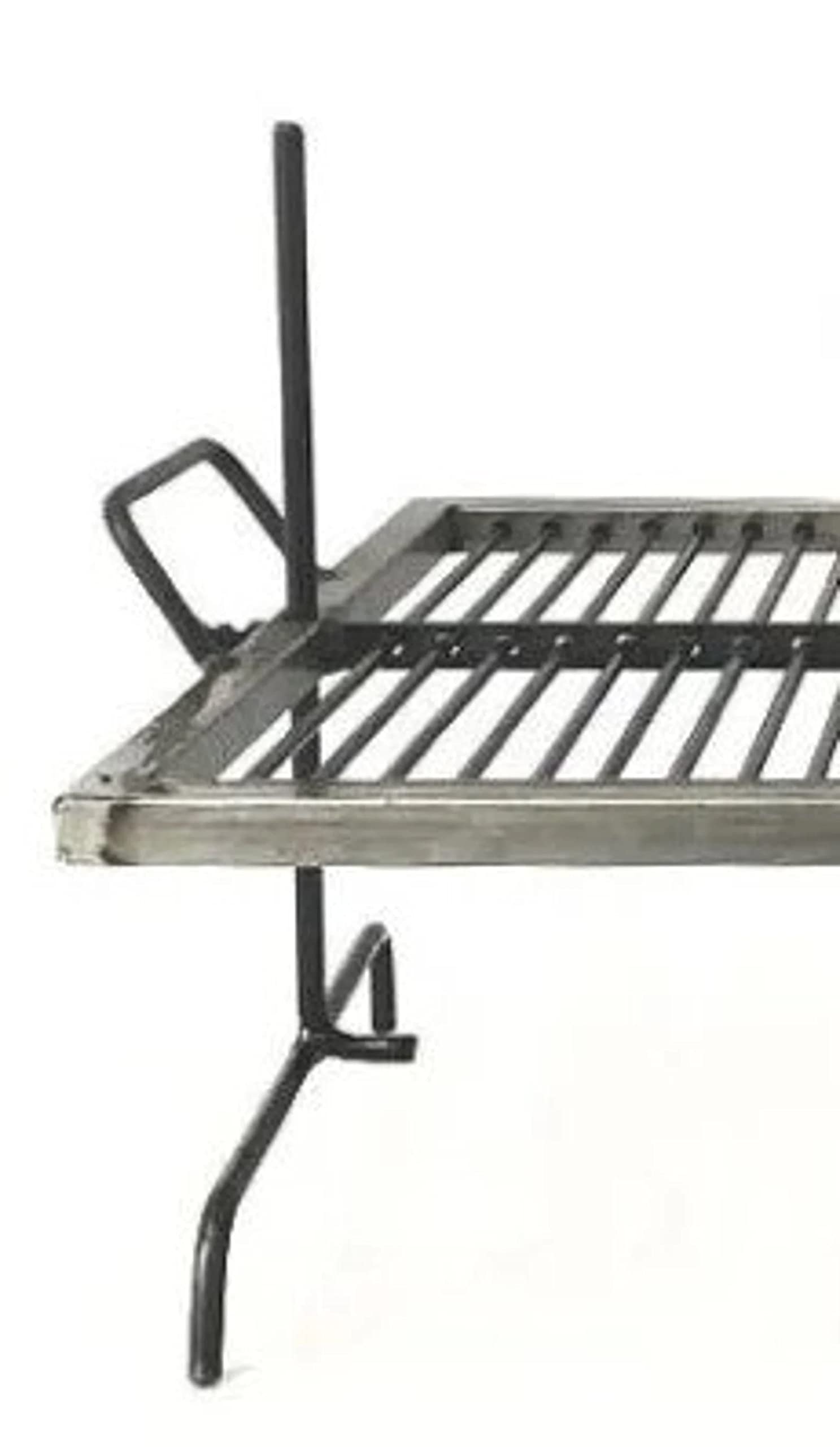 Griglia argentina di lusso - Griglia in ferro argentina - BBQ Parrilla Asado. Griglia galleggiante in ferro con gambe regolabili. (81,3 x 50,8 cm)