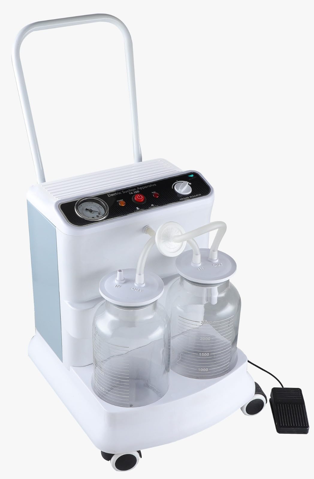 Medinain 7A-35D Suction Machine Apparatus With Double Jar (5000ml) Complete Plastic Panels and Foot Switch For Operating Easily (B0CGNSC81B) Amazon Price History, Amazon Price Tracker