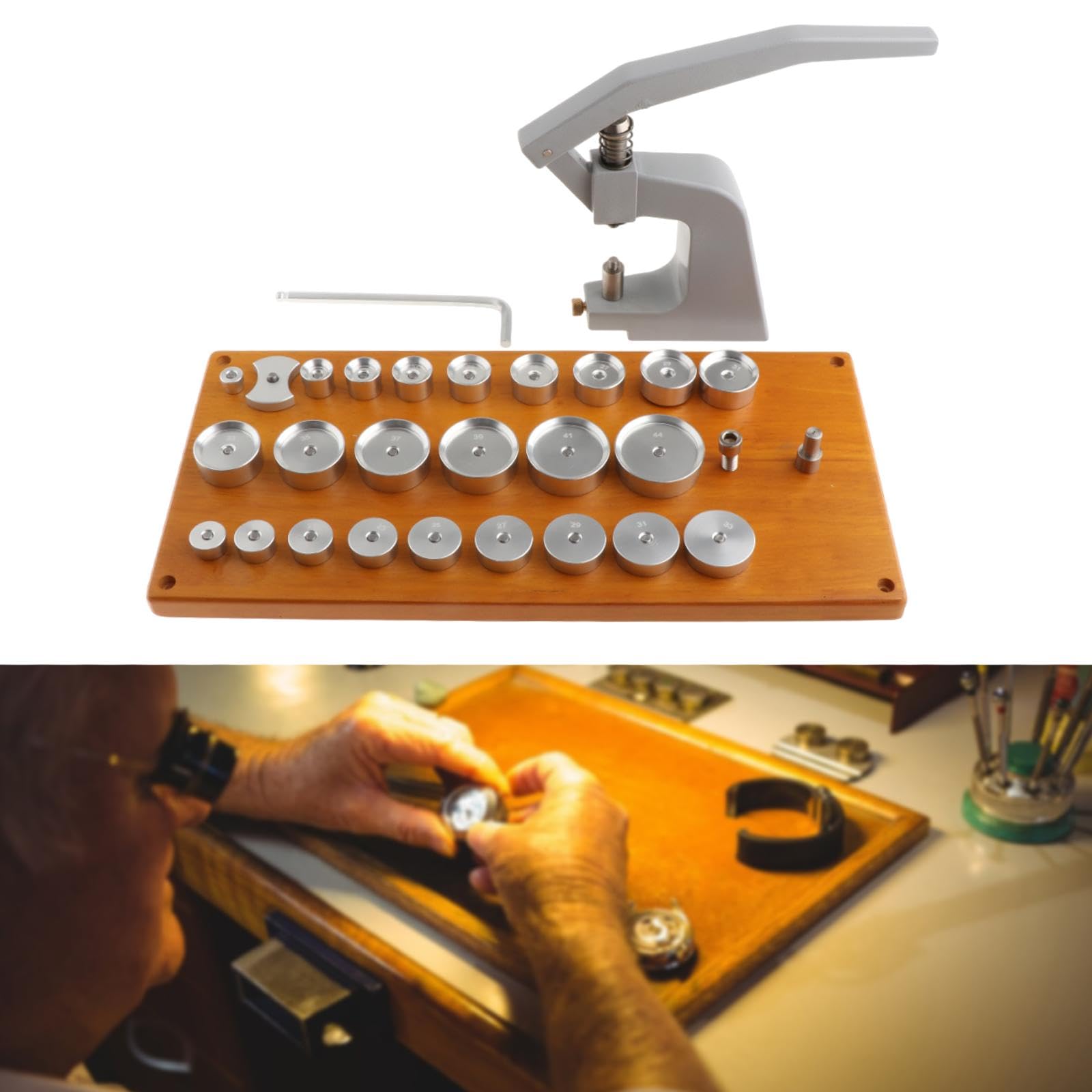 Générique Dispositif De Serrage Pro pour Boîtiers De Montres, 25 Moules