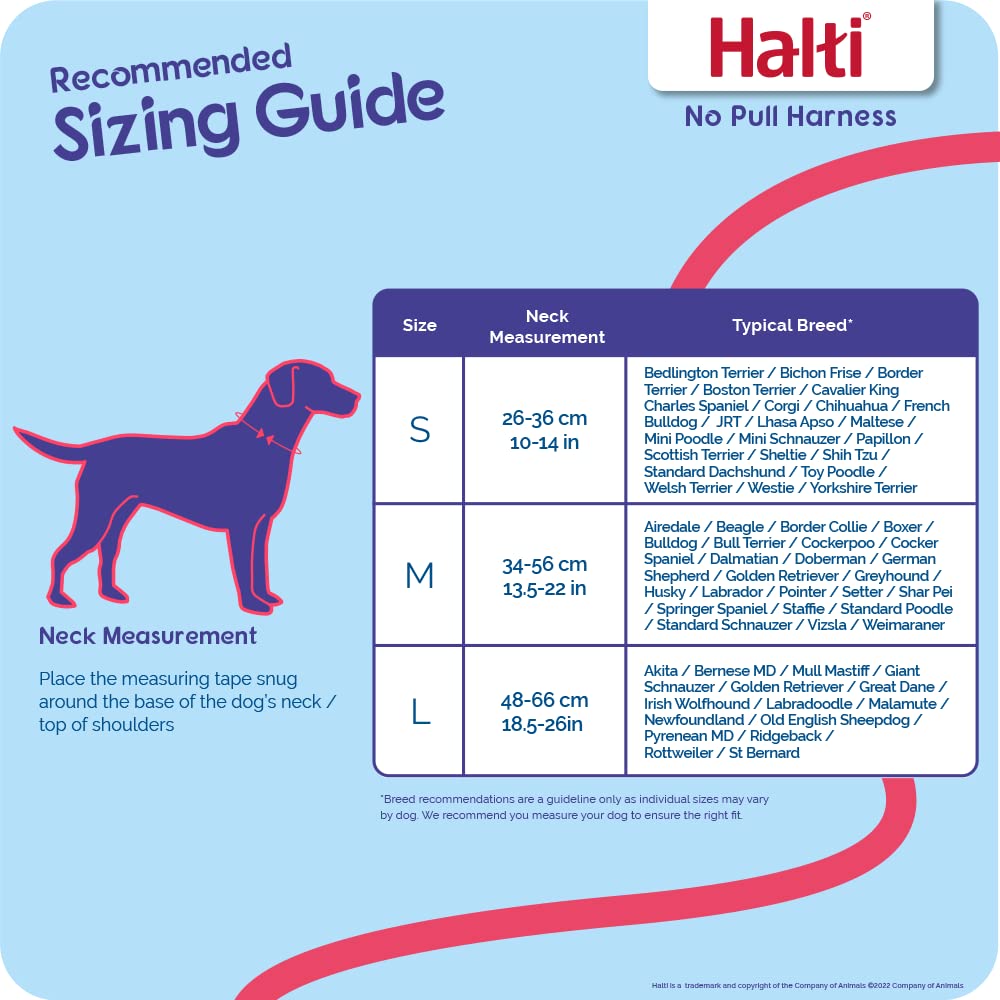 HALTI No Pull Harness Size Medium, Bestselling Professional Dog Harness