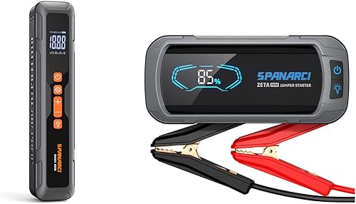 SPANARCI Sandy 2000 - Compresor de aire portátil y arrancador de batería ZETA2000