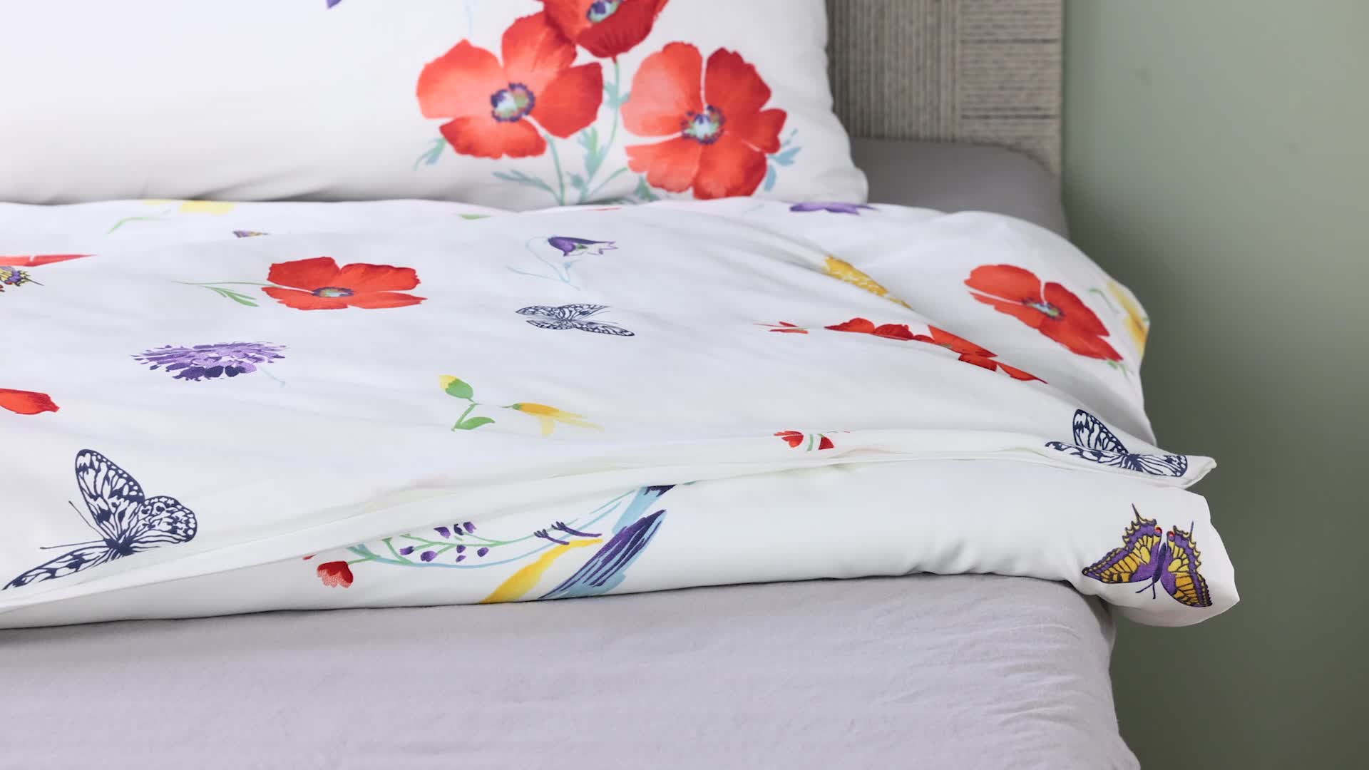 Biancheria Da Letto Bierbaum In Raso Makò - 155x220 Cm, Cotone, Multicolore - Foto 9