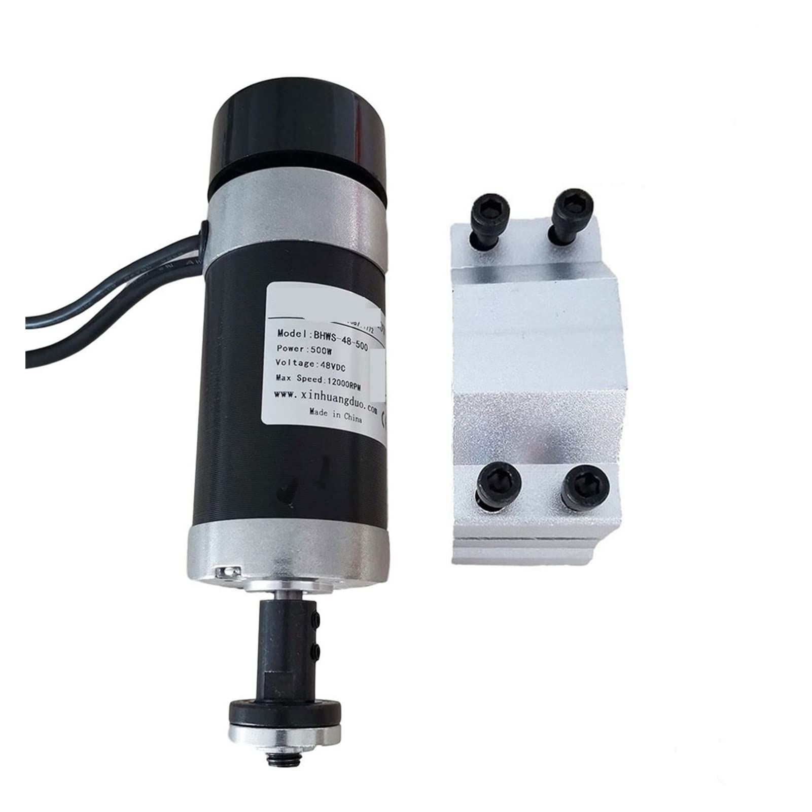 Silnik Wrzeciona, Silnik wrzecion bez szmotru 48 V 500 W wrzeciona+5 7 mm Zacisk za pomocą śrub+ 48V bezszczotkowy sterownik silnika+ 4 8vdc 10.5a Zasilacz(Package2)