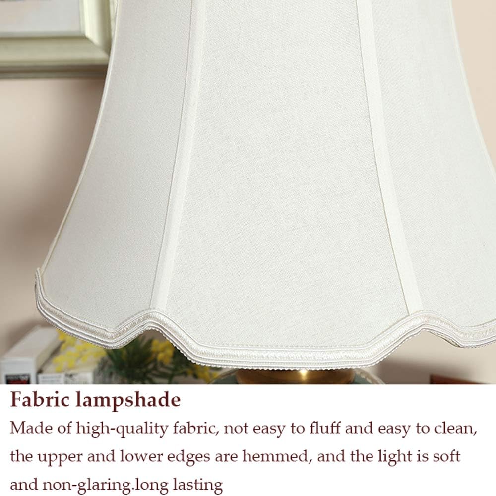 28,4-Calowa Wysokość Zielonej Ceramicznej Lampy Stołowej Led, Chińskie Orientalne, Ręcznie Malowane Ceramiczne Lampy Stołowe, Lampka Nocna, Lampka Nocna Do Sypialni, Lamp