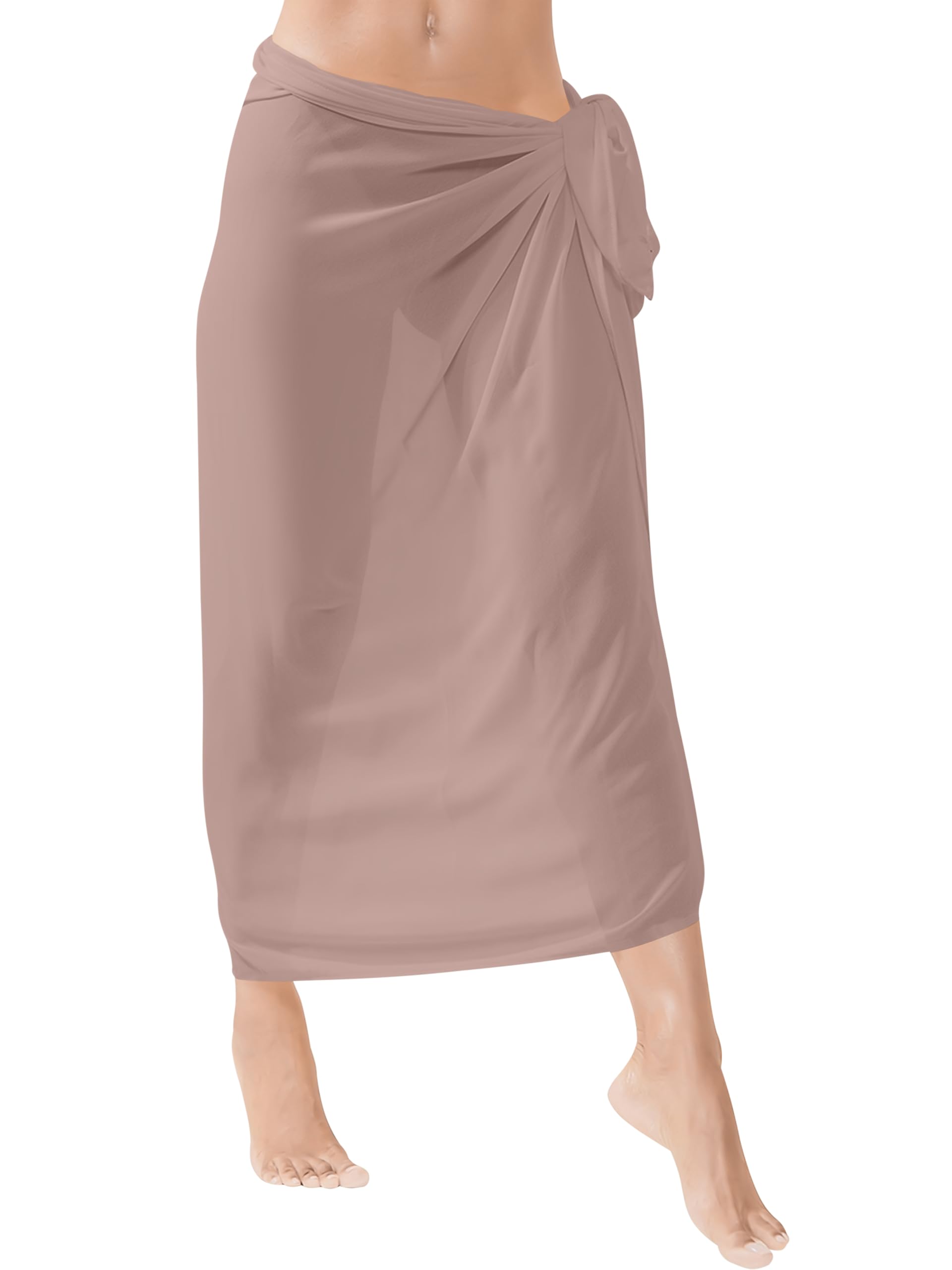 Love My Fashions Women’s Beach Sarong Chiffon Cover Up Lightweight Sheer Bikini Wrap Skirt for Swimwear Summer Holidays & Beachwear Dark Pink
