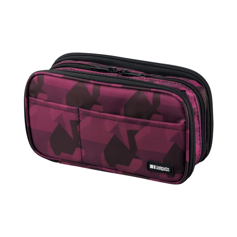 LIHITLAB Large Capacity Triple Zipper Pencil Case for School Office College Big Capacity 8 Compartments Pencil Bag Holder Adults Teen Boys Girls