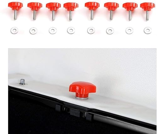 Miniatura 8 de Jecar 8 tornillos de extracción rápida para cubierta de Jeep Wrangler, 2007-2020, JK, JKU, JL, JLU, Sports, Sahara Freedom, Rubicon X 2-4 puertas,