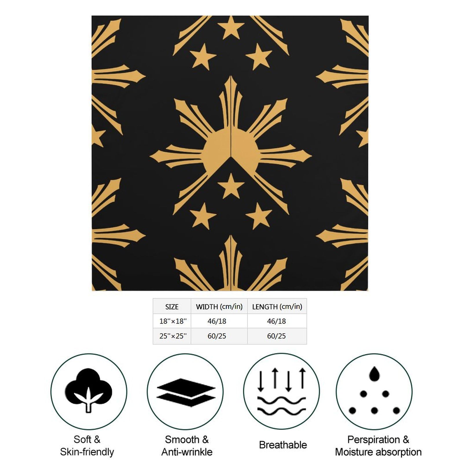 Guns N' Roses - Bandana - Adult, Black Silver, One Size