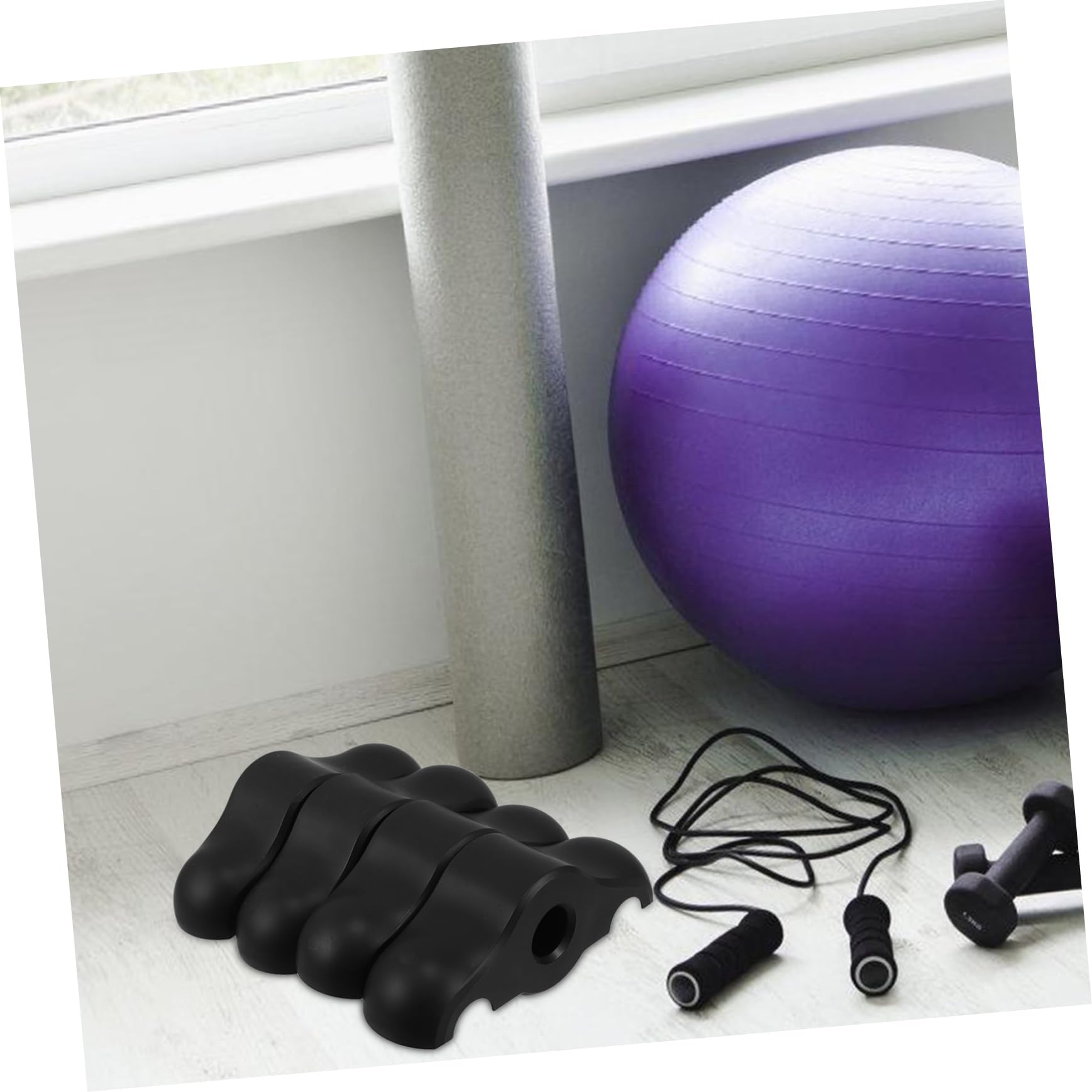 TOYANDONA 4pezzi Adattatori per Piedini Bilanciere Scatto per Indoor Accessori per Allenamento Casa Stabilizzatori per Piedi e Riduzione del Rumore Protezione per Pavimenti Supporto per