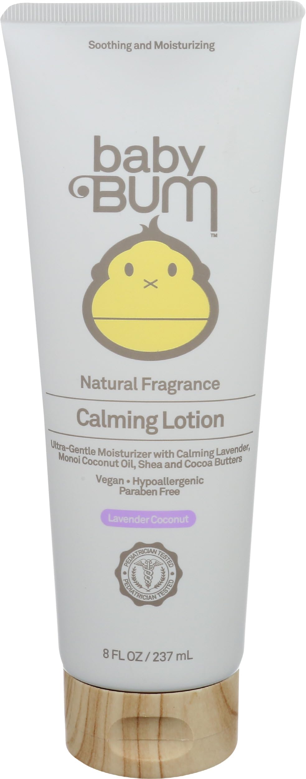 Baby Bum Calming Lotion | Moisturizing Baby Body Lotion for Sensitive Skin with Shea and Cocoa Butter| Lavender Coconut Fragrance| Gluten Free and Vegan | 8 FL OZ