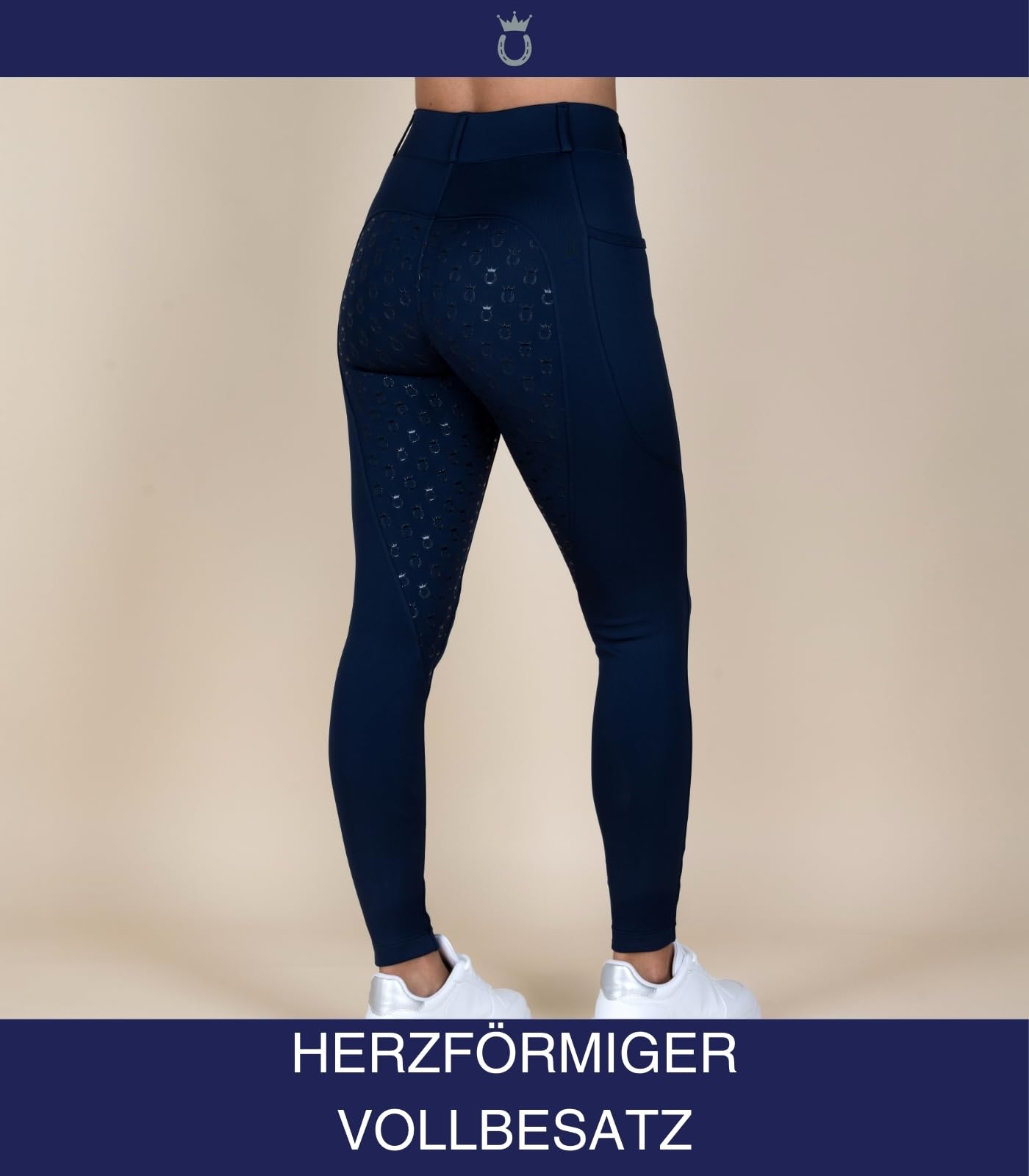Royal Horsemen Winter Reitleggings Damen & Mädchen, NightclubNavy, M