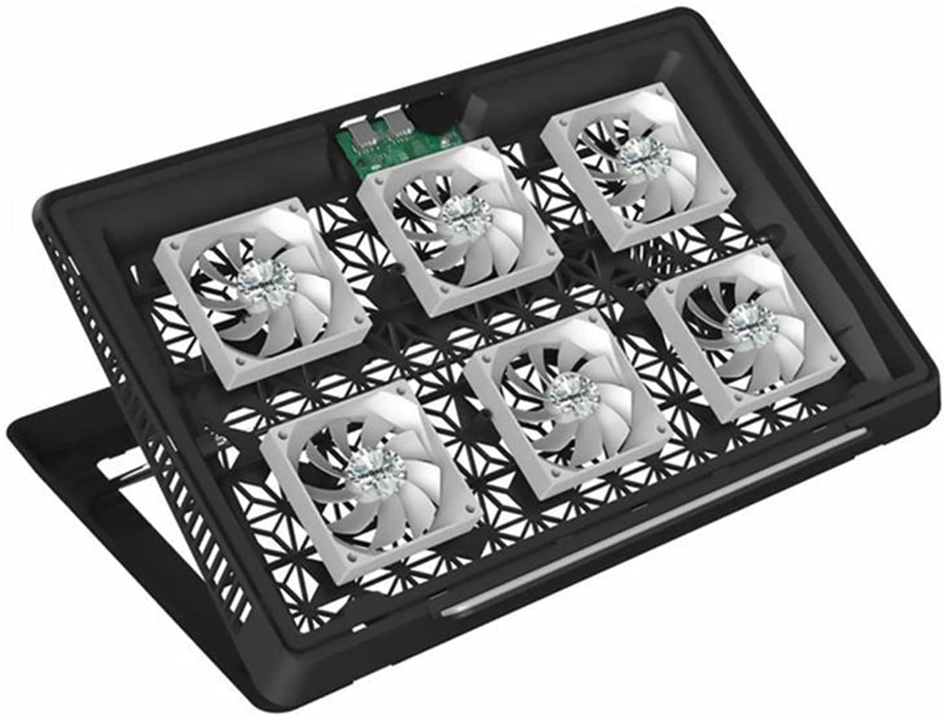Base di raffreddamento da Gaming Supporto Per Base Per Notebook Per Dispositivo Di Raffreddamento Per Laptop Per Regolabile 6 Ventole In Alluminio per PC Notebook