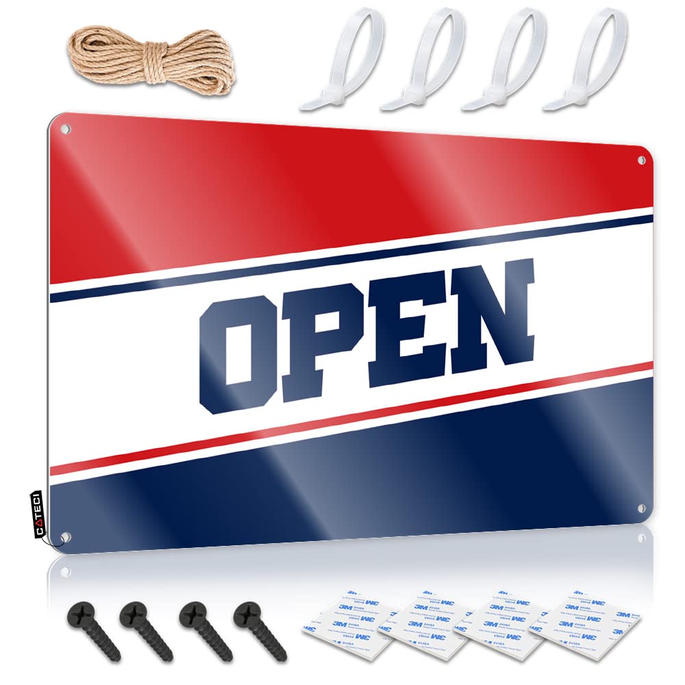 IBWNBBUSN Retro Signs Open Sign Tin Beer Decorations For Man Cave Tin Signs Warning(30X40CM)