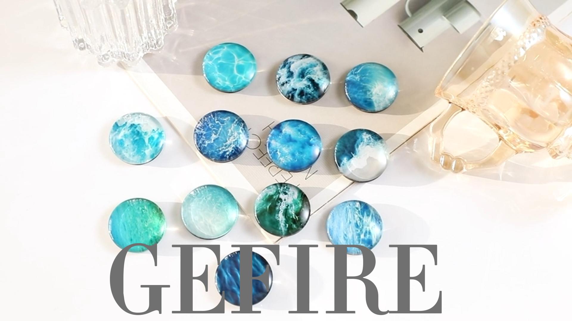 12 Calamite Per Frigorifero - Magneti Rotondi In Resina Con Vetro - 30 Mm - Per Bambini, Foto, Lavagne - Colorate E Sicure