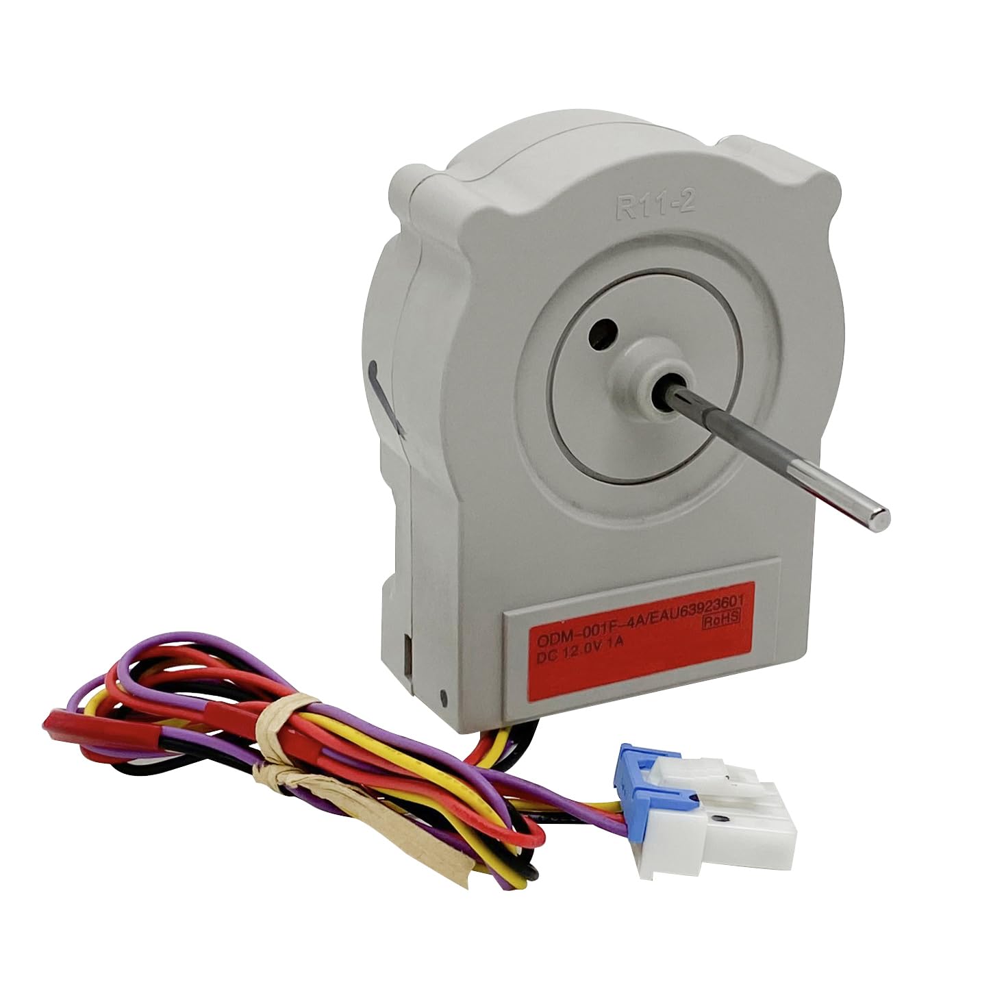 EAU63923601 Refrigerator Condenser Fan Motor for LG Haier Refrigerator Replacement Parts, Freezer Evaporator Fan Motor Replaces LFXS26596S PS12383669 EAP12383669 ODM-001F-4A, DC 12V 1A