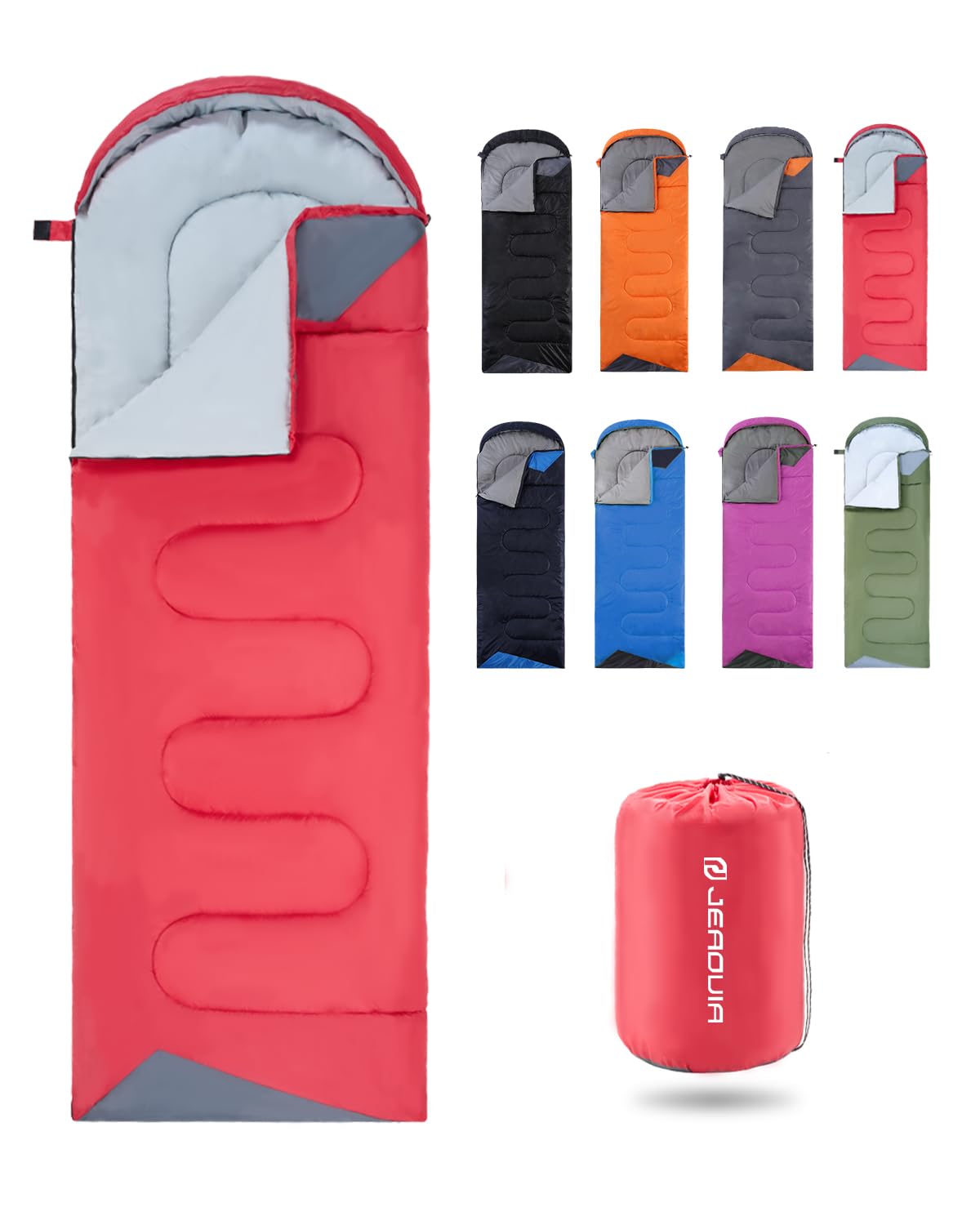 Sleeping Bags for Adults Backpacking Lightweight Waterproof- Cold Weather Sleeping Bag for Girls Boys Mens for Warm Camping Hiking Outdoor Travel Hunting with Compression Bags