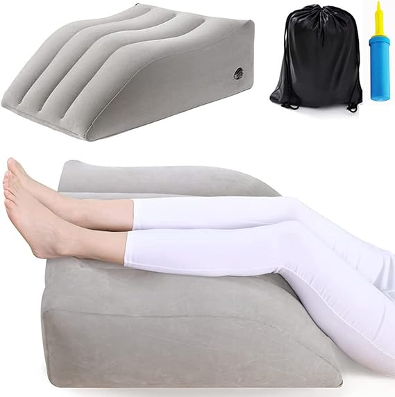 HYMIC Inflatable Leg Elevation Pillow, Wedge Pillows for Sleeping