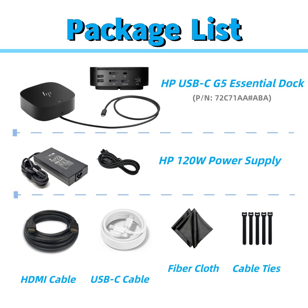 Amazon.com: HP HSN-IX02 USB-C G5 Essential Dock - 72C71AA#ABA